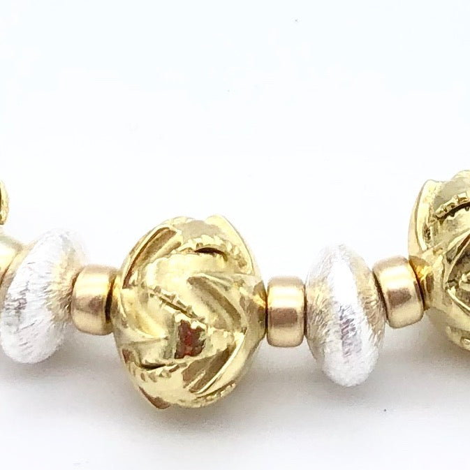 SFP100 18k Gold Seven Star Santa Fe Pearl Necklace