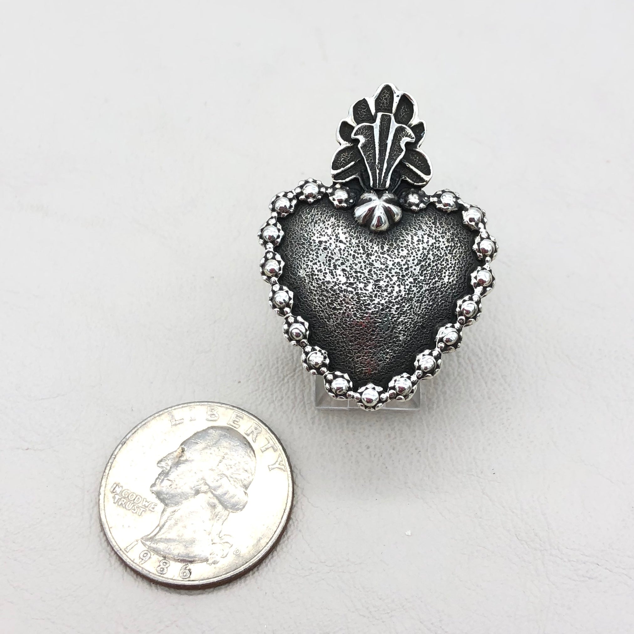 Poeh Heart Sterling Silver Ring