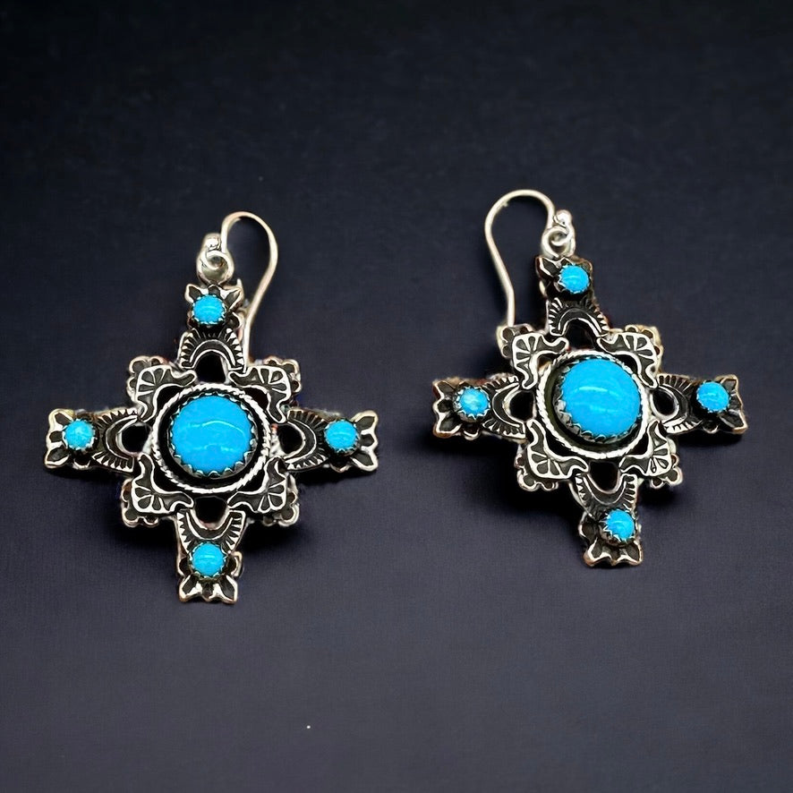 E309D Puerto de Luna Turquoise Earrings