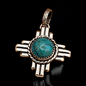 Zia Symbol Pendant Turquoise PTZ