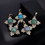 Zia Symbol Pendant Turquoise PTZ