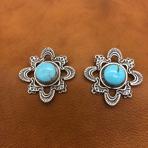 E368 Kiva Turquoise Earrings