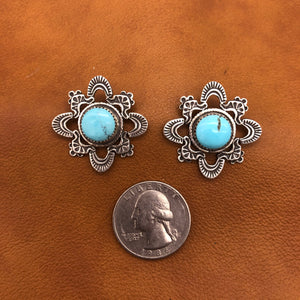 E368 Kiva Turquoise Earrings
