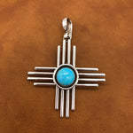 PTZ25A Large Zia with Turquoise