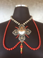 Empress Isabel Necklace by Award Winning Santa Fe Spanish Market Artist Gregory Segura for the Albuquerque Museum exhibition Jewelry from New Mexico June 2018