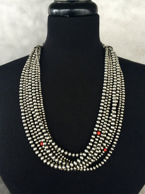 Multi Strand Santa Fe Pearl Necklace Navajo Pearls