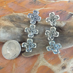 E94T Triple Galisteo Cross Earrings