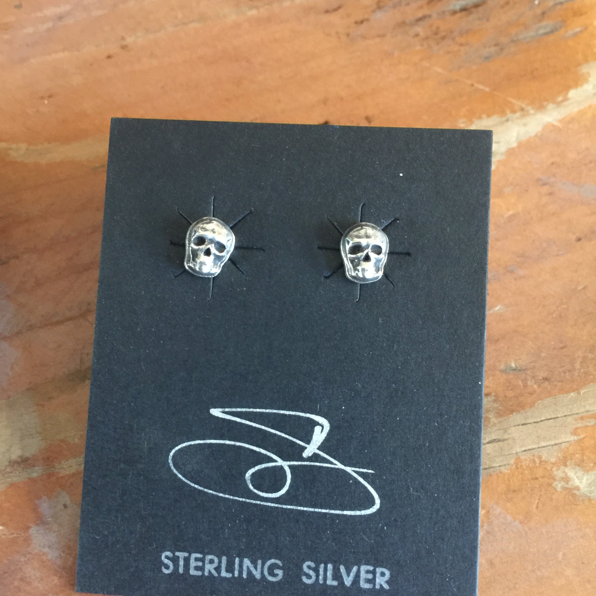 Tiny Full Skull Earrings
