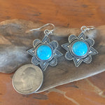 E153 Mission Window with Turquoise Earrings