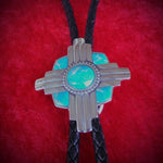 Zia Inlay Turquoise Bolo Necktie Exclusive Original Design