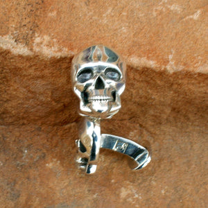CL2 Sterling Silver Classic Skull Cuff Links