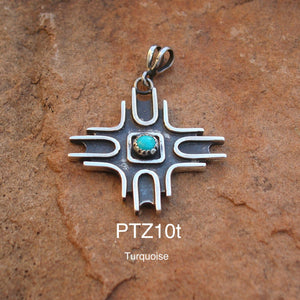 PTZ10T Contemporary Zia with Turquoise Exclusive Original Design
