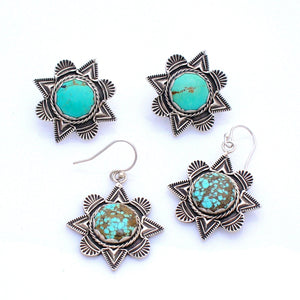 E153 Mission Window with Turquoise Earrings