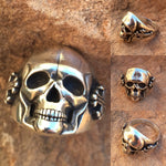 R56 Large 25mm Skull with Cross Ring
