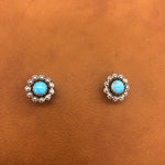 E208T Turquoise Stud Earrings